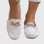 Women's Slip-On with Gold Chain Detail Loafers