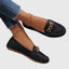 Women's Slip-On with Gold Chain Detail Loafers