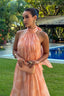 Women's Printed Halter Neck Maxi Dress