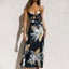 Women's Printed Wedding Guest Maxi Dress