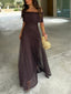 Women's Off Shoulder Maxi Dress