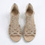 Women's Beaded Cutout Gladiator Wedge Sandals
