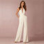 Women's Bridal Shower Halter V-Neck Jumpsuit