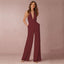 Women's Bridal Shower Halter V-Neck Jumpsuit