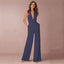 Women's Bridal Shower Halter V-Neck Jumpsuit