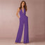 Women's Bridal Shower Halter V-Neck Jumpsuit