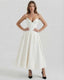 Women's Bridal Shower Strapless Corset Maxi Dress
