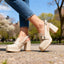 Women's Buckle Platform Slingback Loafer Heels