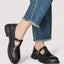 Women's Classic Brogue Wingtip Buckle-Strap Mary Jane Flat Shoes