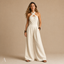 Women's Cross-Halter Neck Wide-Leg with Pockets Sleeveless Jumpsuit