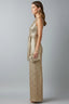 Women's Elegant Sequin Belted Wide Leg Jumpsuit