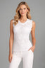 Women’s Elegant Sleeveless Embellished Floral Blouse