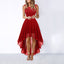 Women's Elegant Wedding Guest High Low Midi Dress