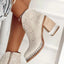 Women's Embroidered Studded-Toe Block-Heel Western Ankle Boots