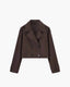 Women's Cropped Double Breasted Trench Jacket