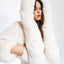 Women's Cropped Hooded Faux Fur Jacket