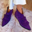 Women's Pointed-Toe Fringe Slip-On Low-Cut Western Ankle Boots