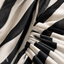 Women's Striped One-Shoulder Ruched-Waist Long-Sleeve Slit Maxi Dress