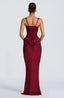 Women's Structured Corset Maxi Dress