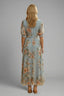 Women's Summer Wedding Guest Floral V-Neck Wrap Maxi Dress