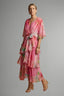 Women's Summer Wedding Guest Floral Tiered Wrap Maxi Dress