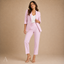Women's Tailored Double-Breasted Blazer Tapered-Trouser Suit Set