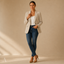 Women's Tailored Single-Button Notch-Lapel Slim-Fit Blazer Jacket
