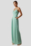Women's Wedding Guest V-Neck Wide Leg Jumpsuit With Side Pockets