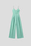 Women's Wedding Guest V-Neck Wide Leg Jumpsuit With Side Pockets
