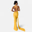 Women's Chic Backless Scarf Tie Evening Dress
