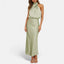 Women’s Elegant Mock Neck Sleeveless Maxi Dress