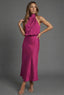 Women's Halterneck Wedding Guest Midi Dress