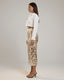 Women's Prom Champagne Gold Sequin Paillette Bodycon Midi Skirt