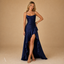 Women's Spaghetti Strap High Slit Maxi Dress
