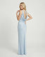 Women's Wedding Guest Cowl Neck Sleeveless Flowy Maxi Dress