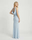 Women's Wedding Guest Cowl Neck Sleeveless Flowy Maxi Dress