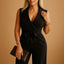 Women's Wide Leg Wrap Summer Jumpsuit