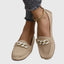 Women's Slip-On with Gold Chain Detail Loafers
