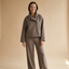 Women's Tailored Stand Collar Button Front Jacket