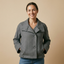 Women's Tailored Stand Collar Button Front Jacket