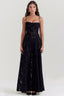 Women's Flowy Open Back Adjustable Straps Long Summer Dress