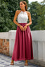 Women's Wedding Guest Halter Maxi Dress