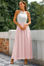 Women's Wedding Guest Halter Maxi Dress